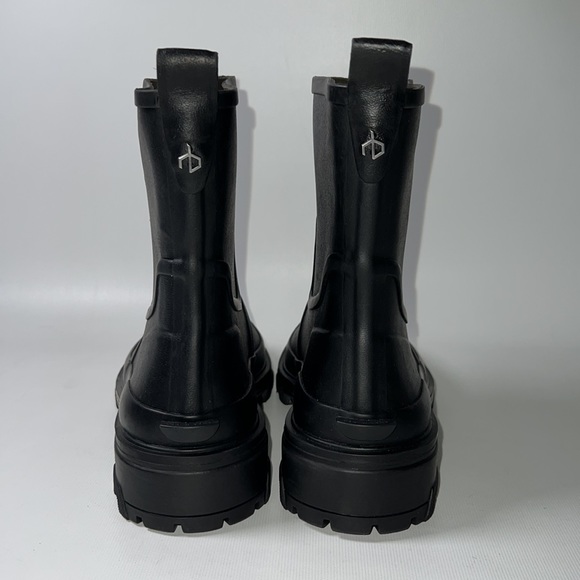 Rag & Bone Chunky Black Rubber Boots - sz 39 - Picture 4 of 8